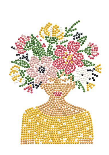 Diamond Dotz® Flower Hat Iron-On 'n' Dot Kit